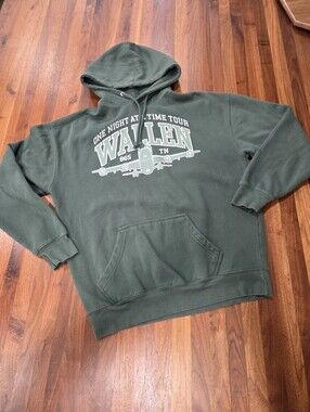 Morgan Wallen One Night At A Time Tour Green Hoodie Size Large
